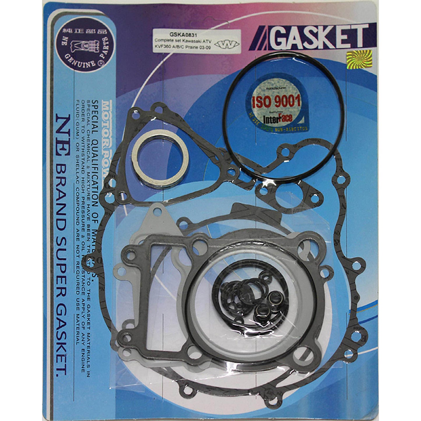 Whites Complete Gasket Set Kawasaki KVF360 A/B/C Prairie \'03-\'11