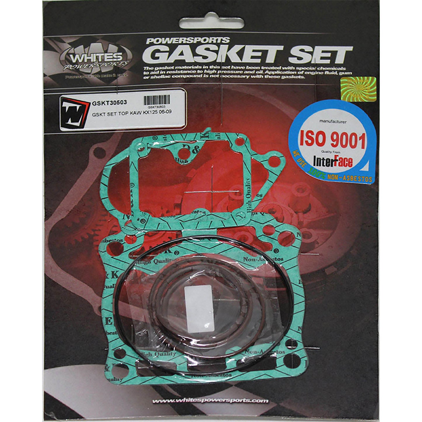 Whites Gasket Set - Top Kawasaki KX125 \'06-\'09