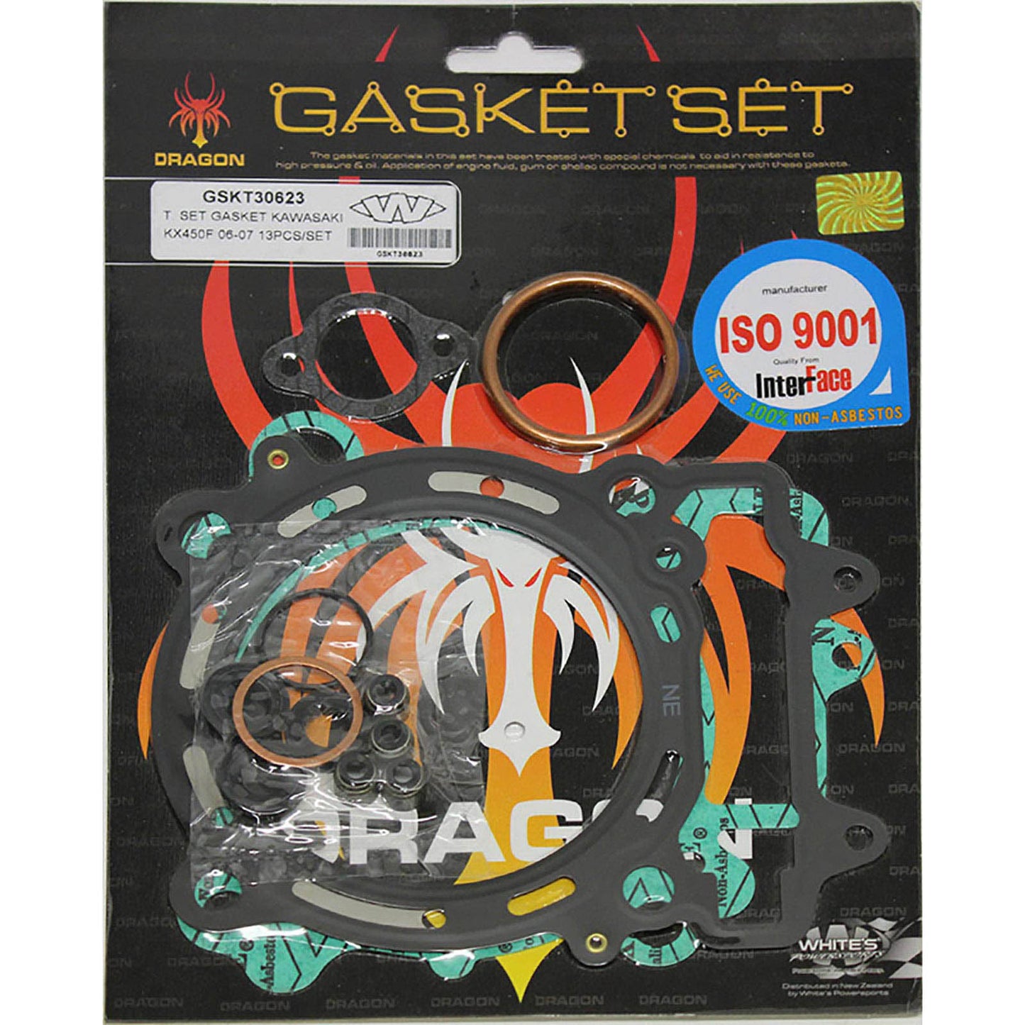 Whites Gasket Set - Top Kawasaki KX450F \'06-\'08