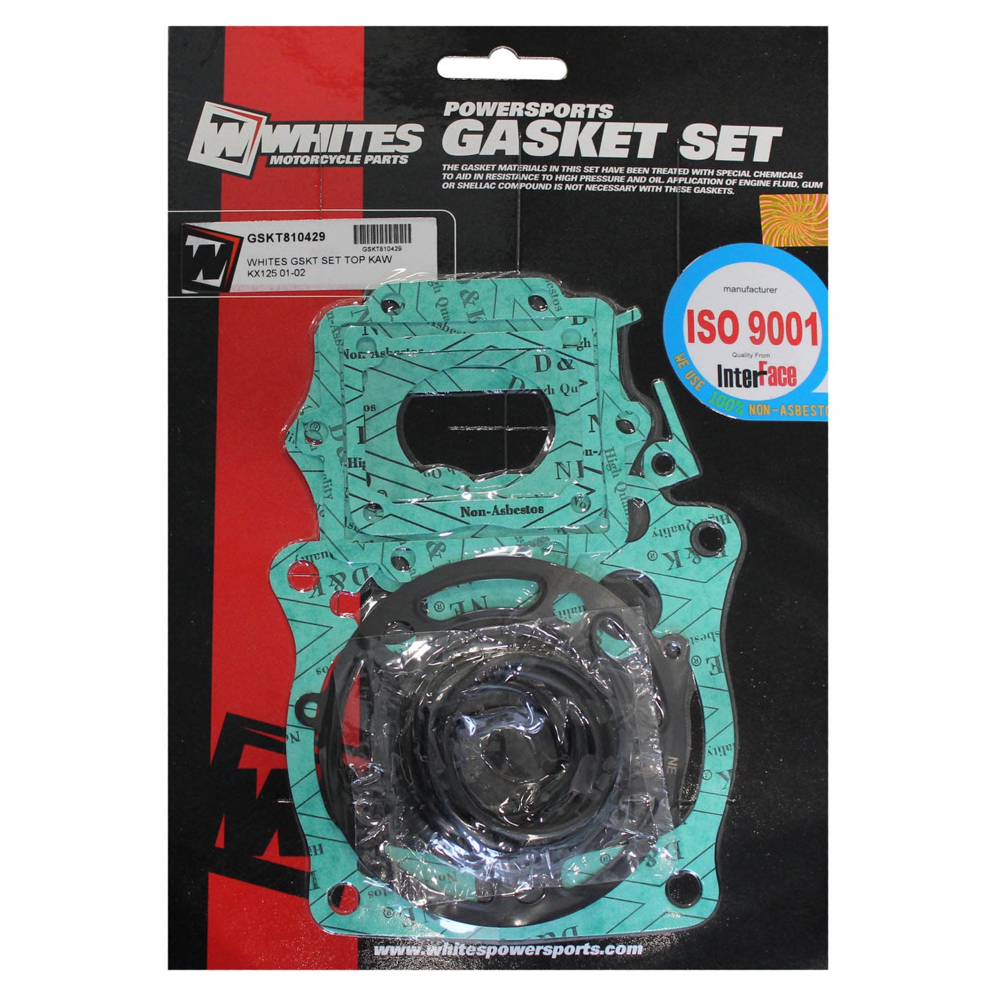Whites Gasket Set - Top Kawasaki KX125 \'01-\'02