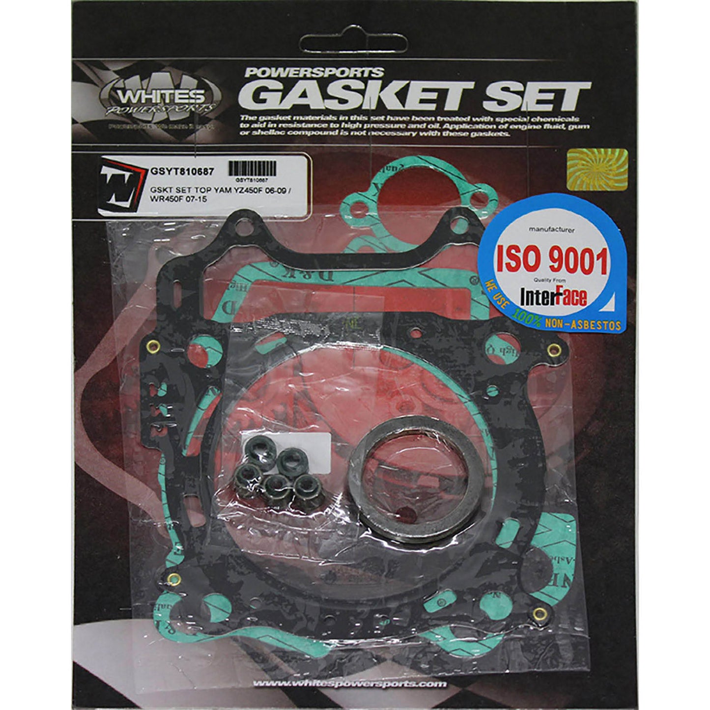Whites Gasket Set - Top Yamaha YZ450F \'06-\'09 / WR450F \'07-\'15