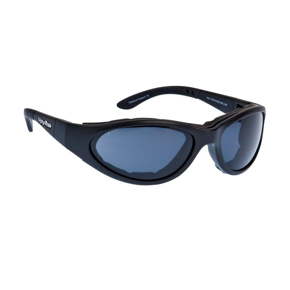 UGLY FISH GLIDE GOGGLES - MATT BLACK/SMOKE PIRANHA EYEWEAR sold by Cully's Yamaha