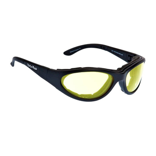UGLY FISH GLIDE GOGGLES - MATT BLACK/YELLOW PIRANHA EYEWEAR sold by Cully's Yamaha