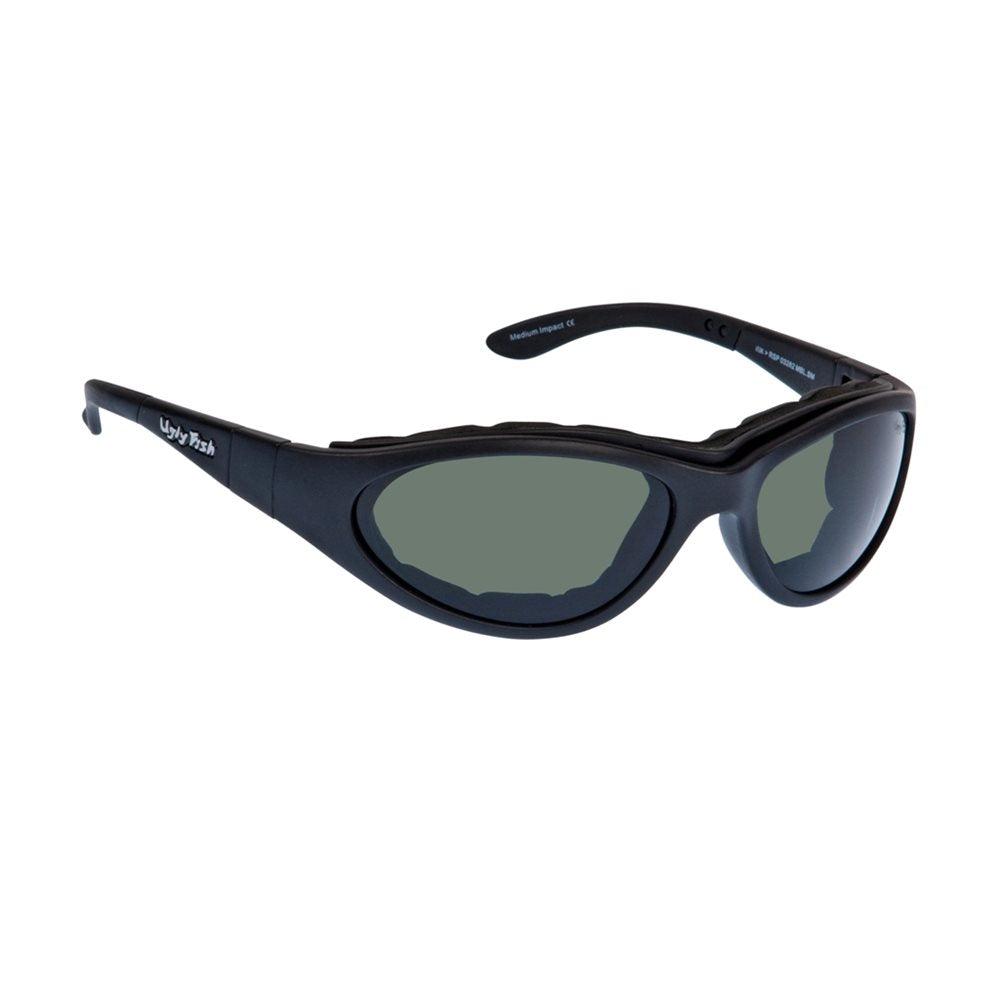 UGLY FISH GLIDE GOGGLES - MATT BLACK/SMOKE (POLARISED) PIRANHA EYEWEAR sold by Cully's Yamaha