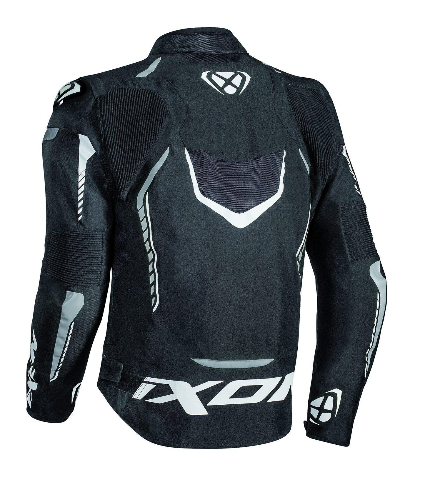 IXON GYRE JACKET - BLACK/WHITE CASSONS PTY LTD sold by Cully's Yamaha