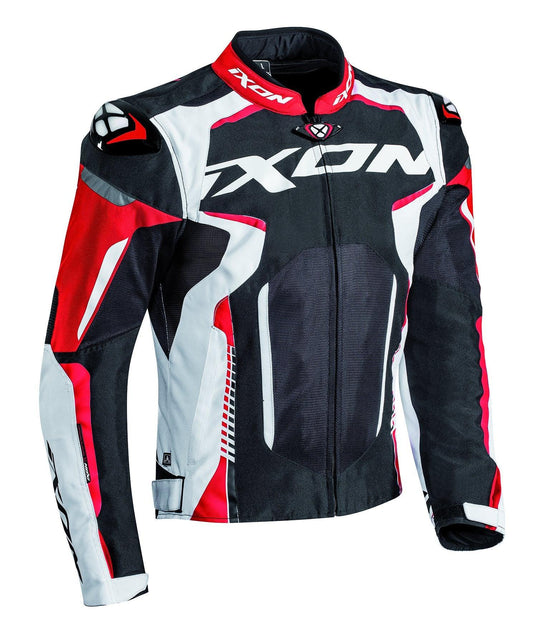 IXON GYRE JACKET - BLACK/WHITE/RED CASSONS PTY LTD sold by Cully's Yamaha