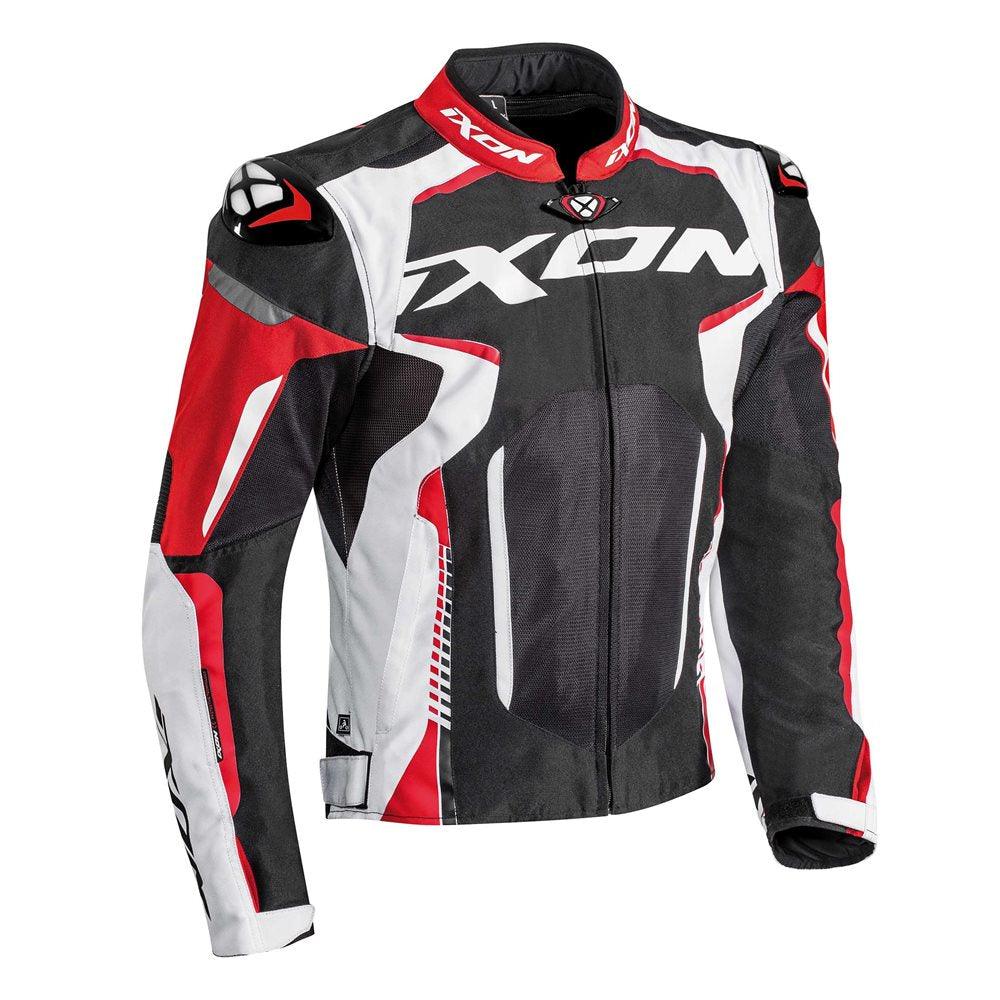 IXON GYRE JACKET - BLACK/WHITE/RED CASSONS PTY LTD sold by Cully's Yamaha