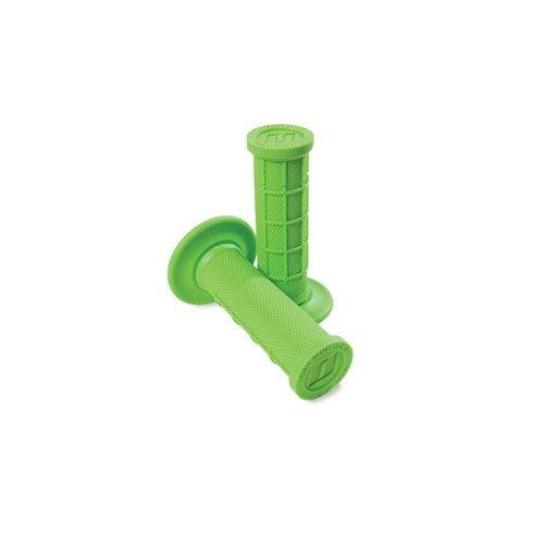 ODI MX HALF WAFFLE MINI MX GRIPS- GREEN LUSTY INDUSTRIES sold by Cully's Yamaha