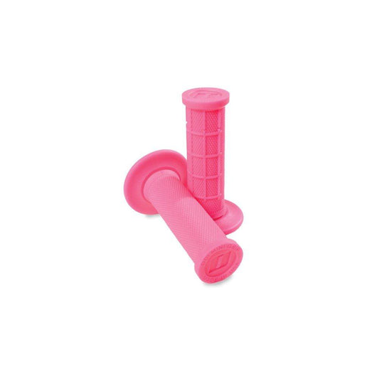 ODI MX HALF WAFFLE MINI MX GRIPS - PINK LUSTY INDUSTRIES sold by Cully's Yamaha