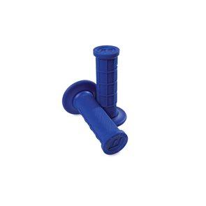 ODI MX HALF WAFFLE MINI MX GRIPS - BLUE LUSTY INDUSTRIES sold by Cully's Yamaha