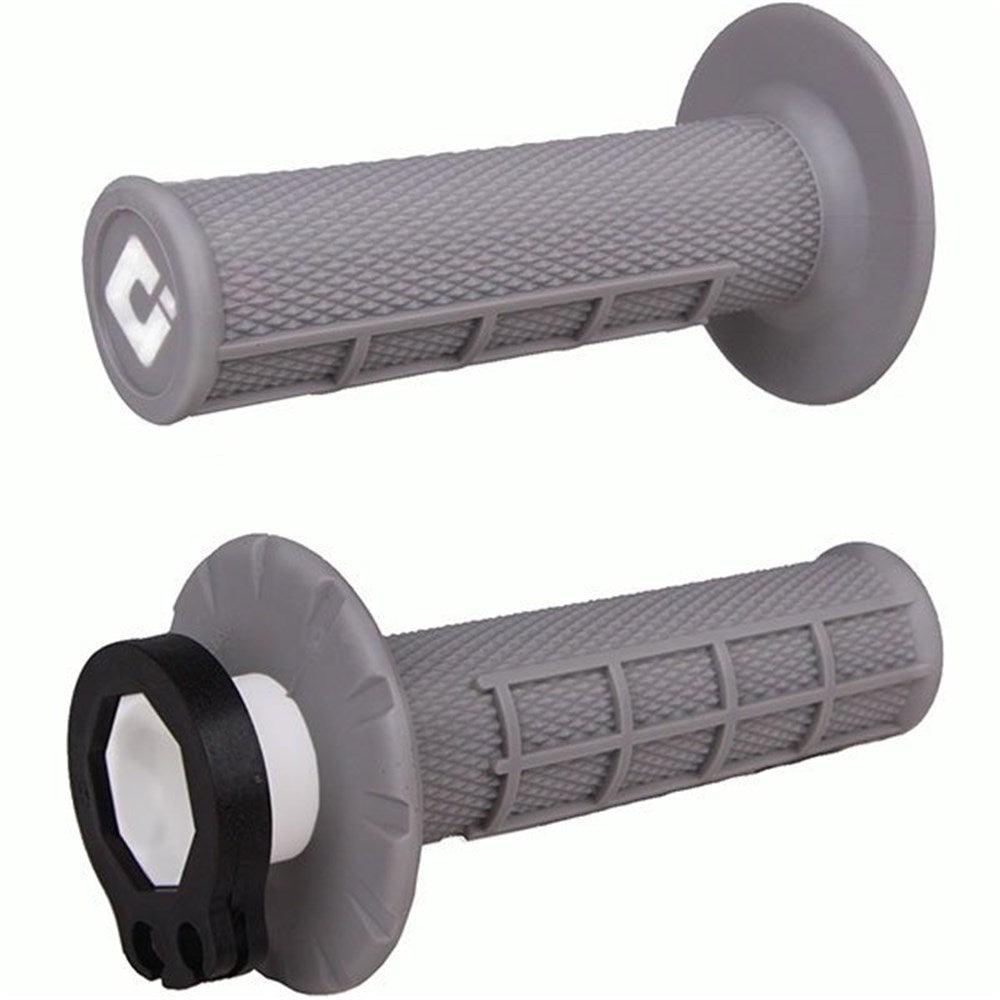 ODI MX HALF WAFFLE LOCK ON GRIP 2st/4st- GREY (Soft) LUSTY INDUSTRIES sold by Cully's Yamaha