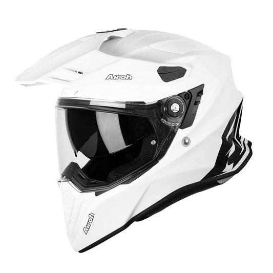 AIROH COMMANDER HELMET - SOLID WHITE GLOSS MOTO NATIONAL ACCESSORIES PTY sold by Cully's Yamaha