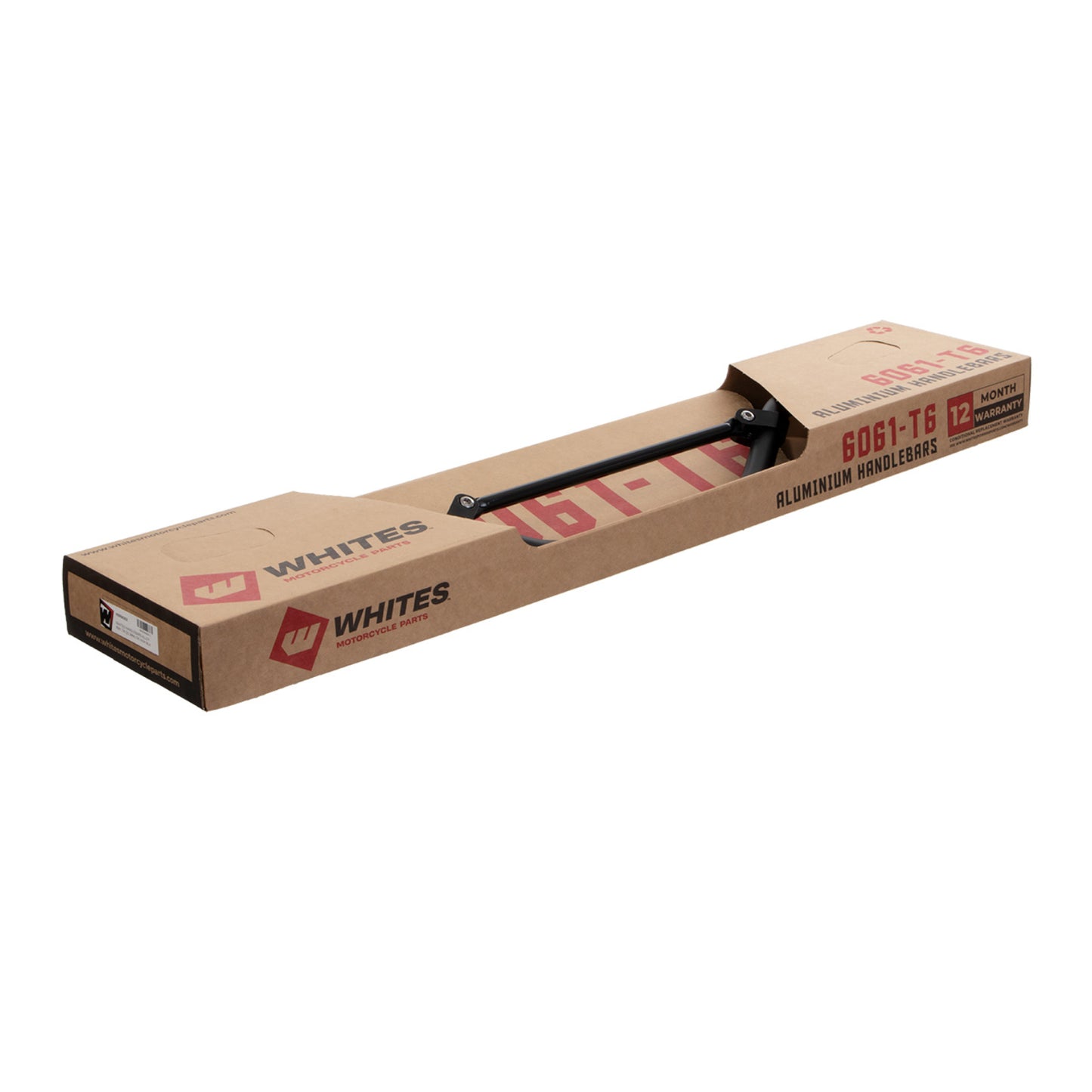 WHITES HANDLEBAR 7/8 (22.2MM) AL6061 BLK CR HIGH