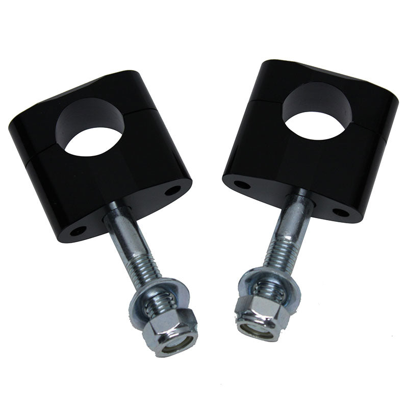 WHITES HANDLEBAR MOUNT 1-1/8 TAPER FLAT BLK