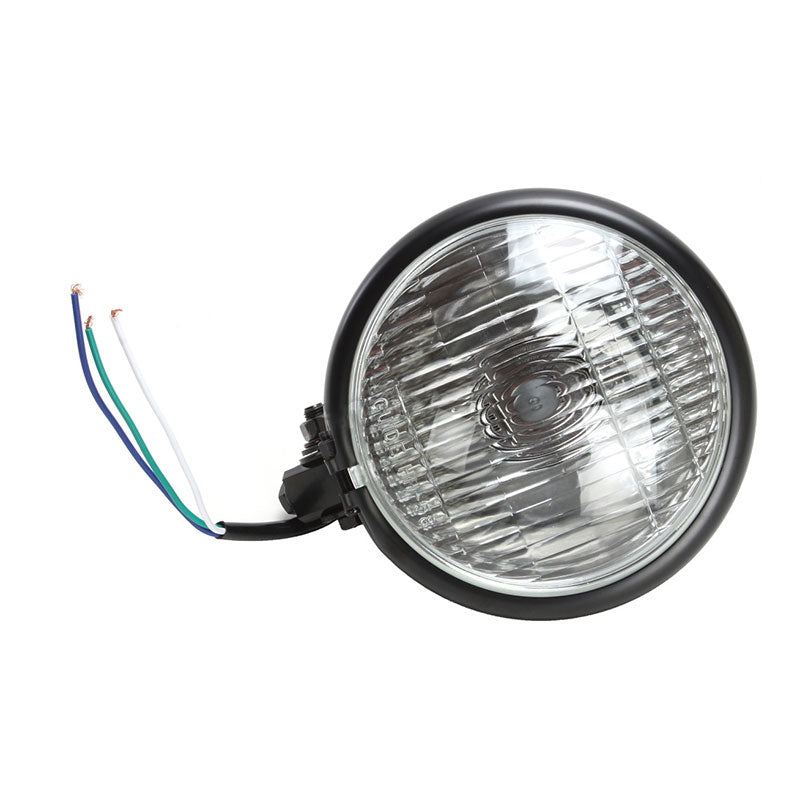WHITES HEADLIGHT BATES 5 3/4 BTM MNT H4 60/55w BLK