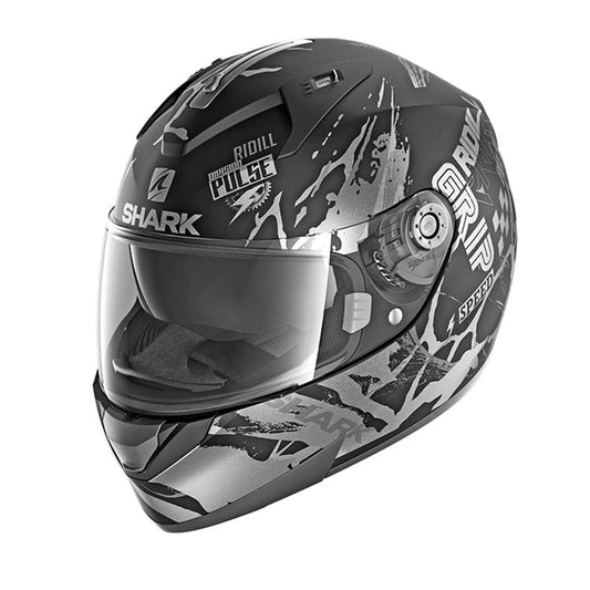 SHARK RIDILL DRIFT-R HELMET - BLACK/ANTHRACITE/SILVER FICEDA ACCESSORIES sold by Cully's Yamaha