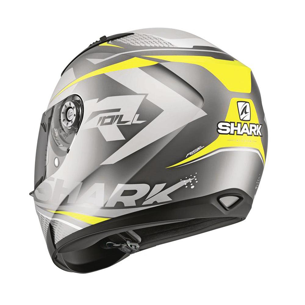 SHARK RIDILL STRATOM HELMET - ANTHRACITE/YELLOW FICEDA ACCESSORIES sold by Cully's Yamaha