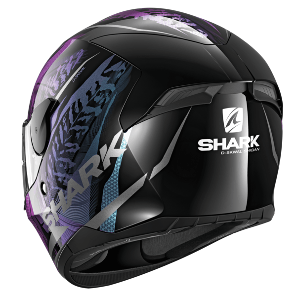 SHARK D-SKWAL 2 SHIGAN HELMET - BLACK/VIOLET FICEDA ACCESSORIES sold by Cully's Yamaha