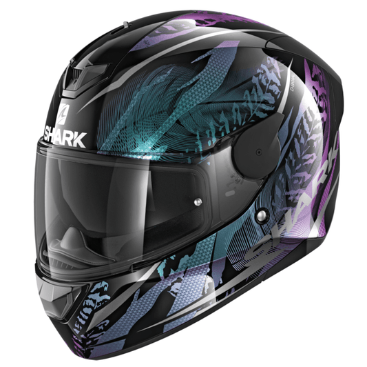 SHARK D-SKWAL 2 SHIGAN HELMET - BLACK/VIOLET FICEDA ACCESSORIES sold by Cully's Yamaha