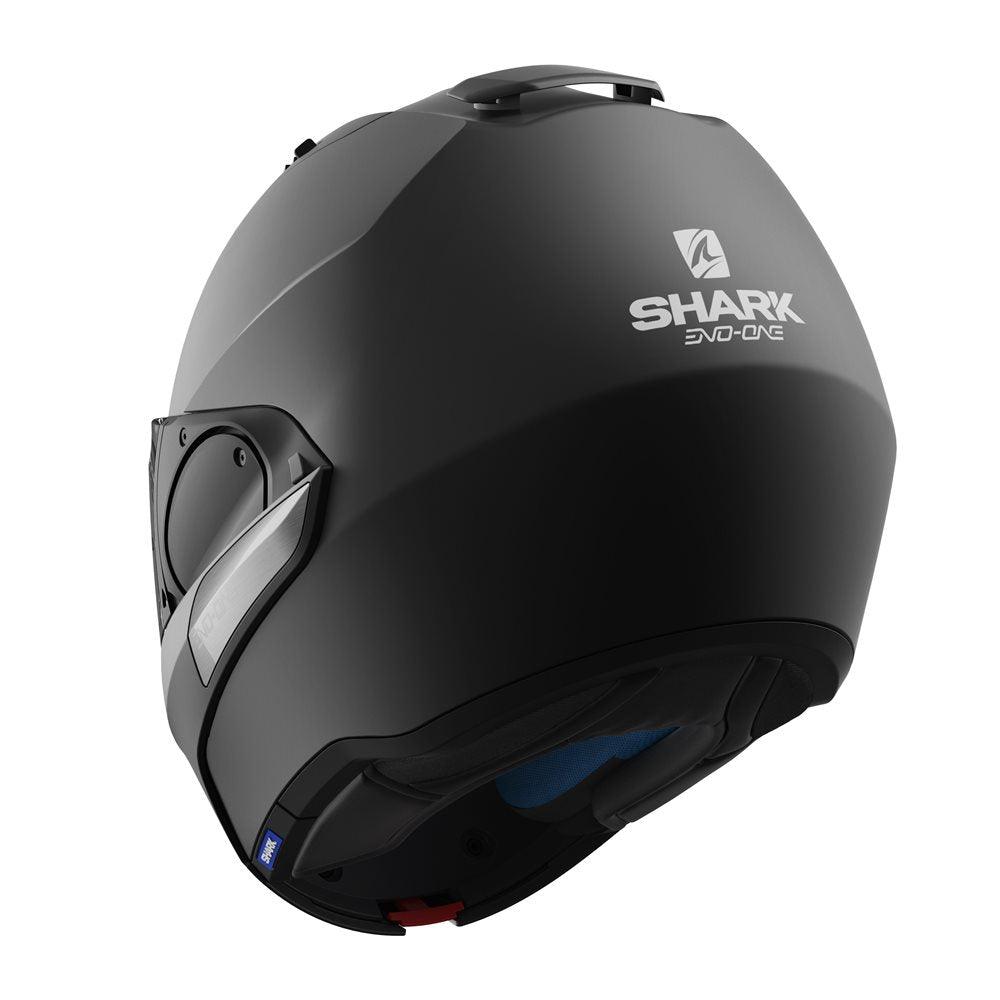 SHARK EVO ONE BLANK HELMET - BLACK FICEDA ACCESSORIES sold by Cully's Yamaha