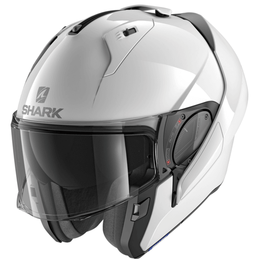 SHARK EVO-ES BLANK HELMET - WHITE FICEDA ACCESSORIES sold by Cully's Yamaha