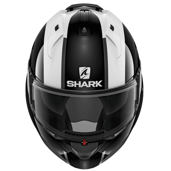 SHARK EVO-ES ENDLESS HELMET - WHITE/BLACK/RED FICEDA ACCESSORIES sold by Cully's Yamaha
