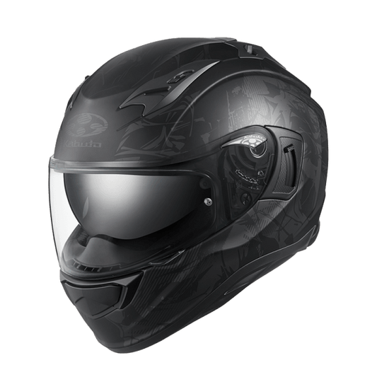 KABUTO HIKARI TRUTH HELMET - BLACK/GREY MOTO NATIONAL ACCESSORIES PTY sold by Cully's Yamaha