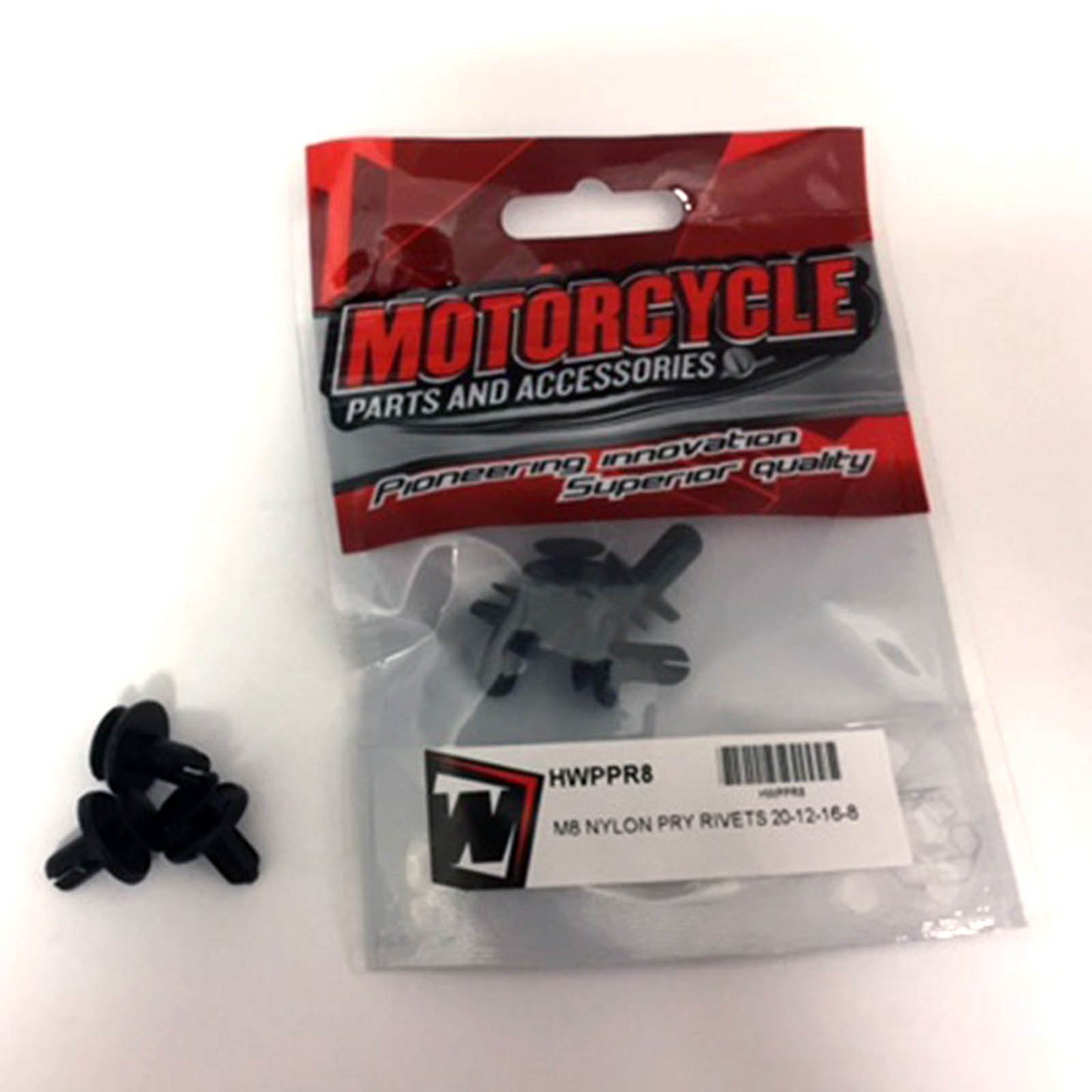 Whites Nylon Pry Rivets - M8 (10 Pack)