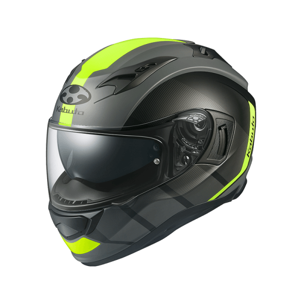 KABUTO HIKARI TRUTH HELMET - MATT BLACK/FLURO MOTO NATIONAL ACCESSORIES PTY sold by Cully's Yamaha