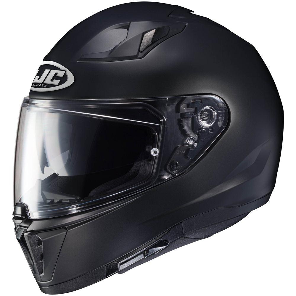 HJC i70 SEMI FLAT HELMET - BLACK MCLEOD ACCESSORIES (P) sold by Cully's Yamaha