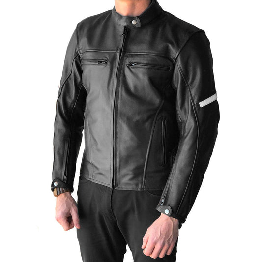 TENTENTHS DIXON LEATHER JACKET - BLACK PAKISTAN LEATHER sold by Cully's Yamaha