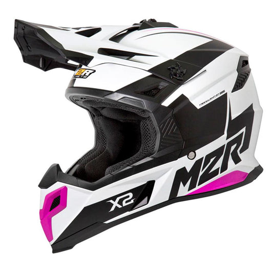 M2R X2 HELMET - INVERSE PINK MCLEOD ACCESSORIES (P) sold by Cully's Yamaha