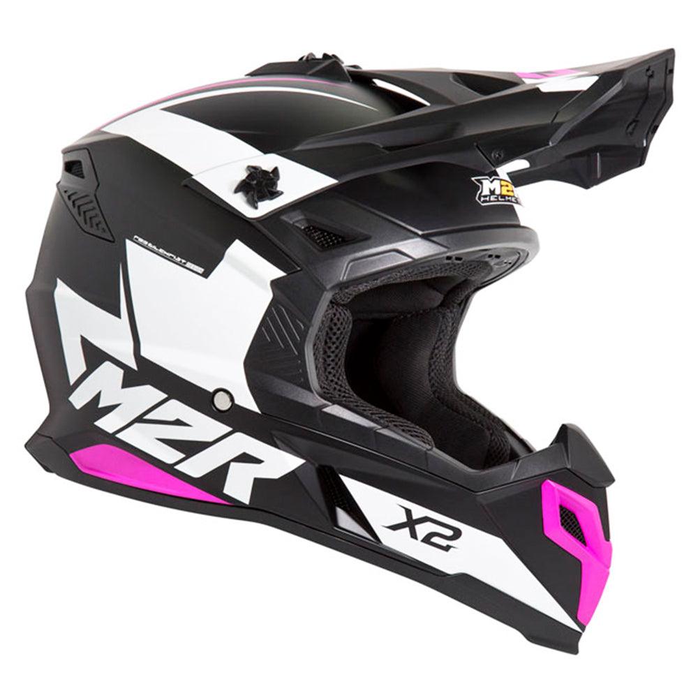 M2R X2 HELMET - INVERSE PINK MCLEOD ACCESSORIES (P) sold by Cully's Yamaha