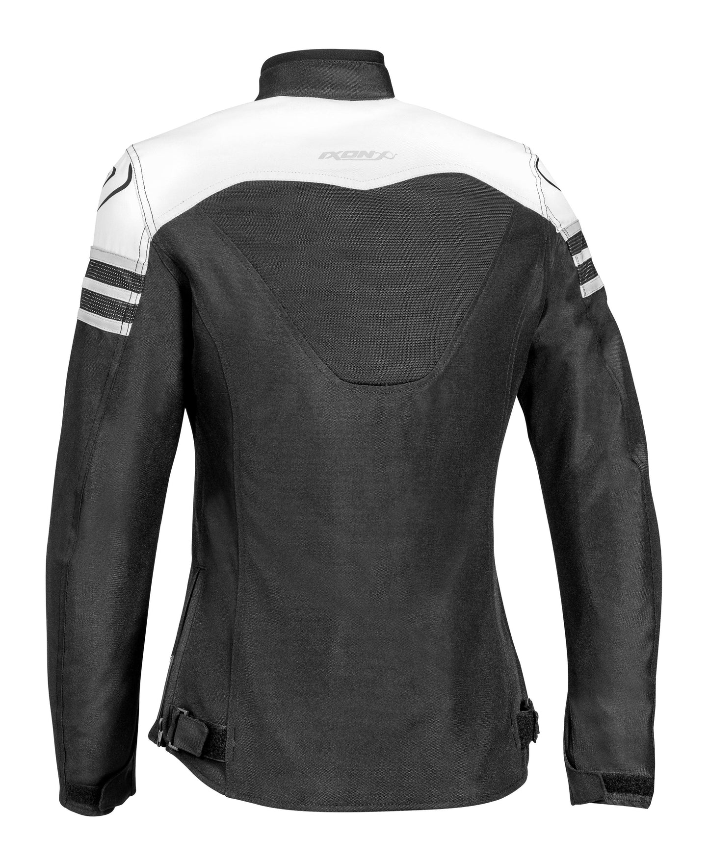 IXON ILANA LADY JACKET - BLACK/WHITE CASSONS PTY LTD sold by Cully's Yamaha