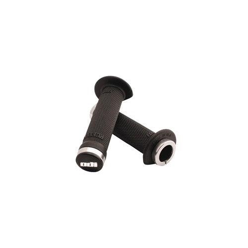 ODI RUFFIAN MX LOCK ON GRIP ATV- BLACK/ SILVER LUSTY INDUSTRIES sold by Cully's Yamaha