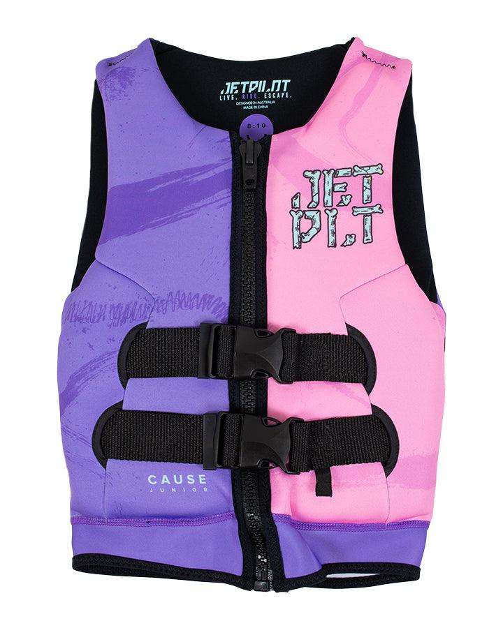 JET PILOT THE CAUSE F/E YOUTH NEO VEST - PINK/PURPLE Jet Pilot sold by Cully's Yamaha