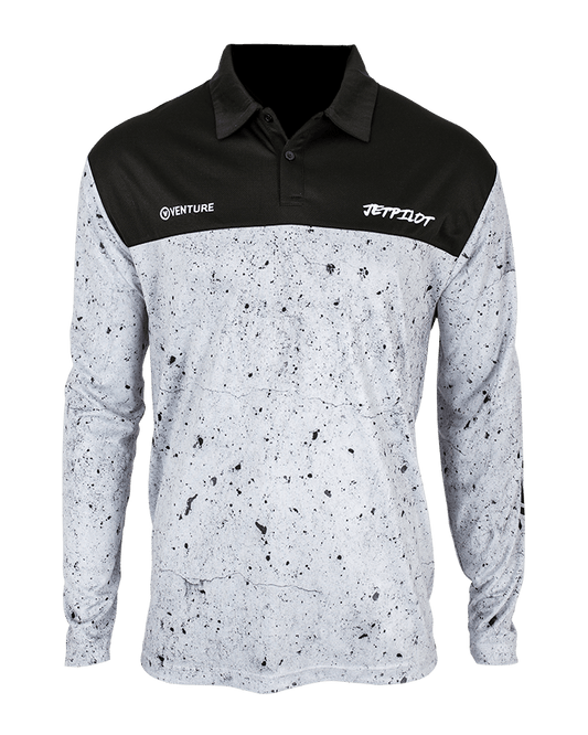 JET PILOT VENTURE MENS LS FISHING POLO - GREY Jet Pilot sold by Cully's Yamaha