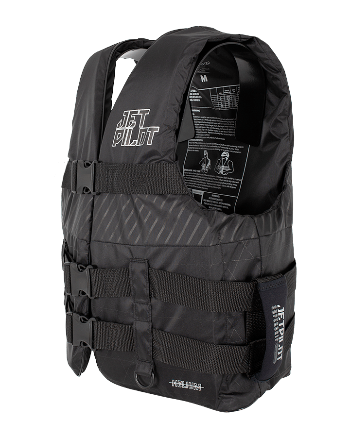 JET PILOT HELIUM F/E NYLON VEST - BLACK/BLACK Jet Pilot sold by Cully's Yamaha