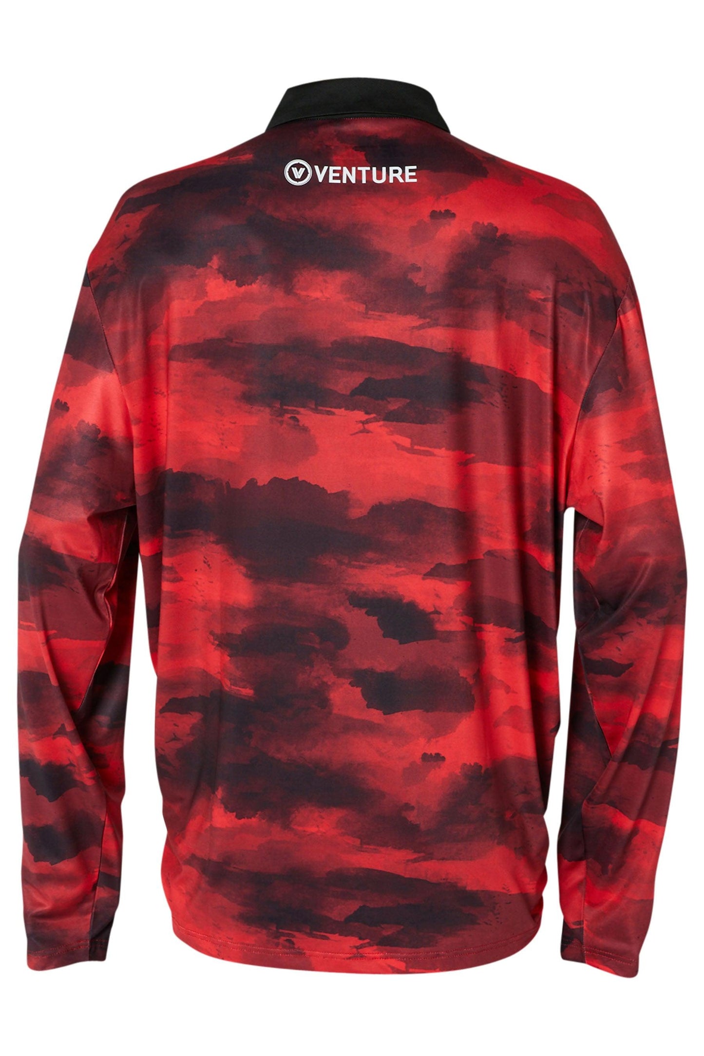 JET PILOT VENTURE MENS LS FISHING POLO - RED/CAMO Jet Pilot sold by Cully's Yamaha