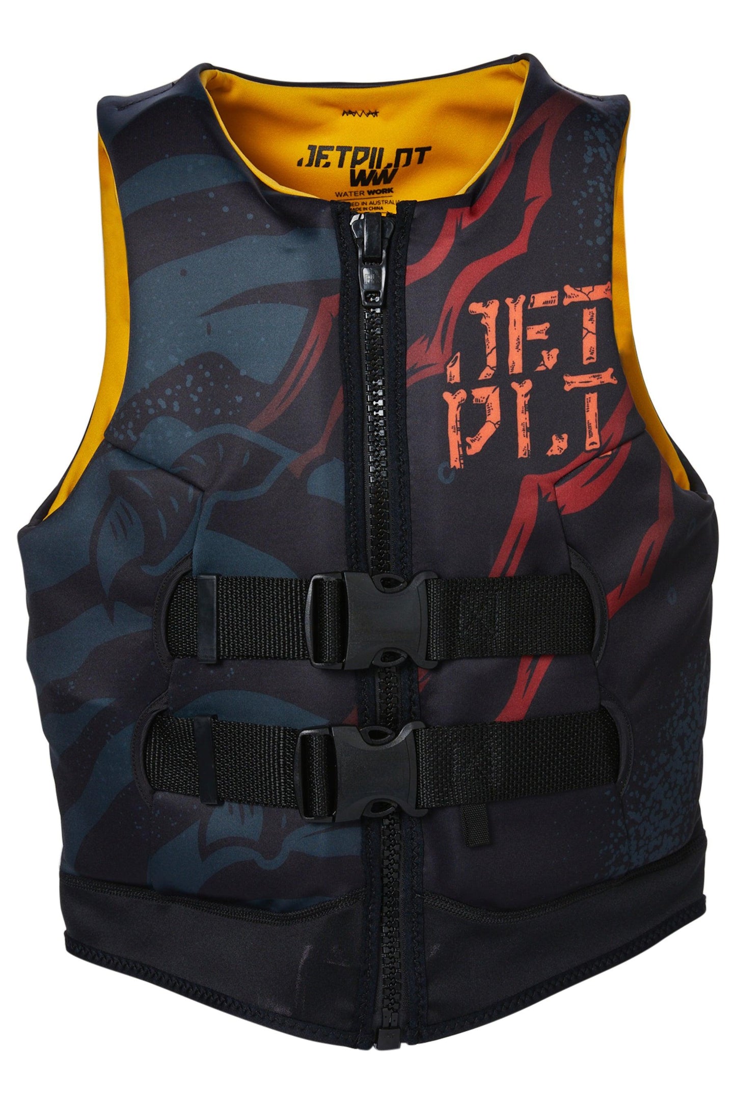 JET PILOT YOUTH BOYS REX CAUSE NEO VEST - BLACK Jet Pilot sold by Cully's Yamaha