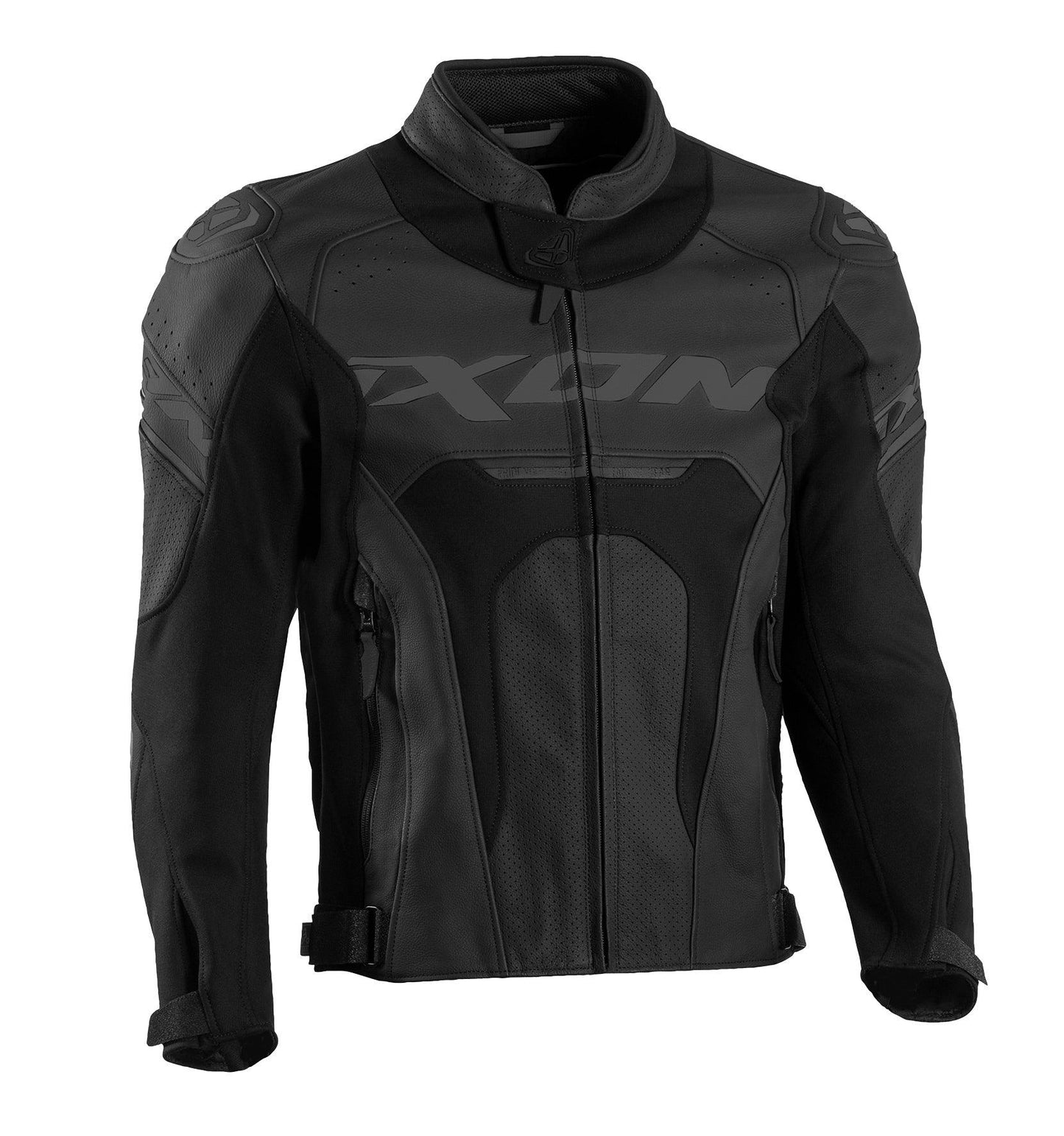 IXON JACKAL LEATHER JACKET - BLACK CASSONS PTY LTD sold by Cully's Yamaha