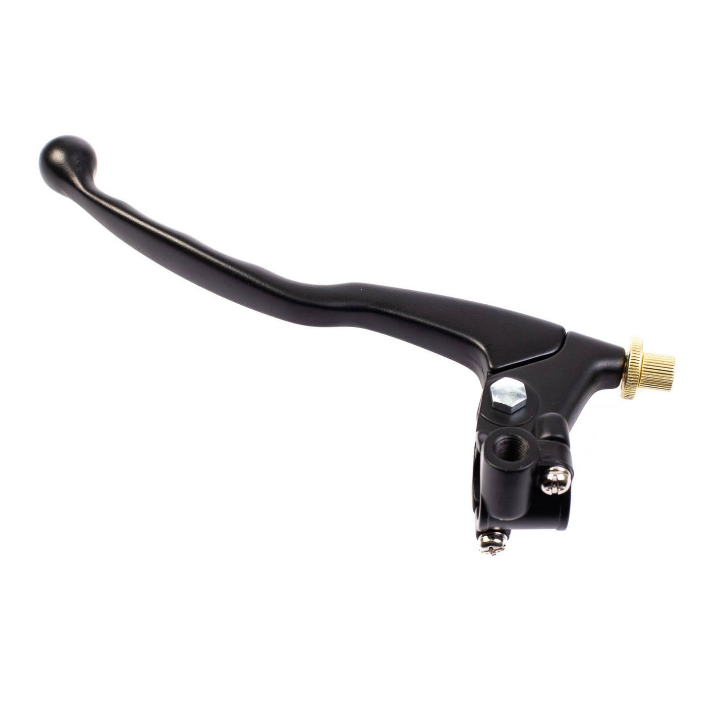 Whites Clutch Lever Assembly - Black, with Mirror Mount
