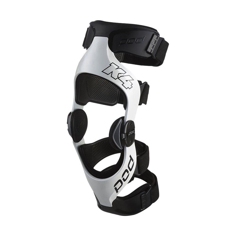 POD K4 2.0 WHITE/BLACK KNEE BRACE - LEFT MONZA IMPORTS sold by Cully's Yamaha