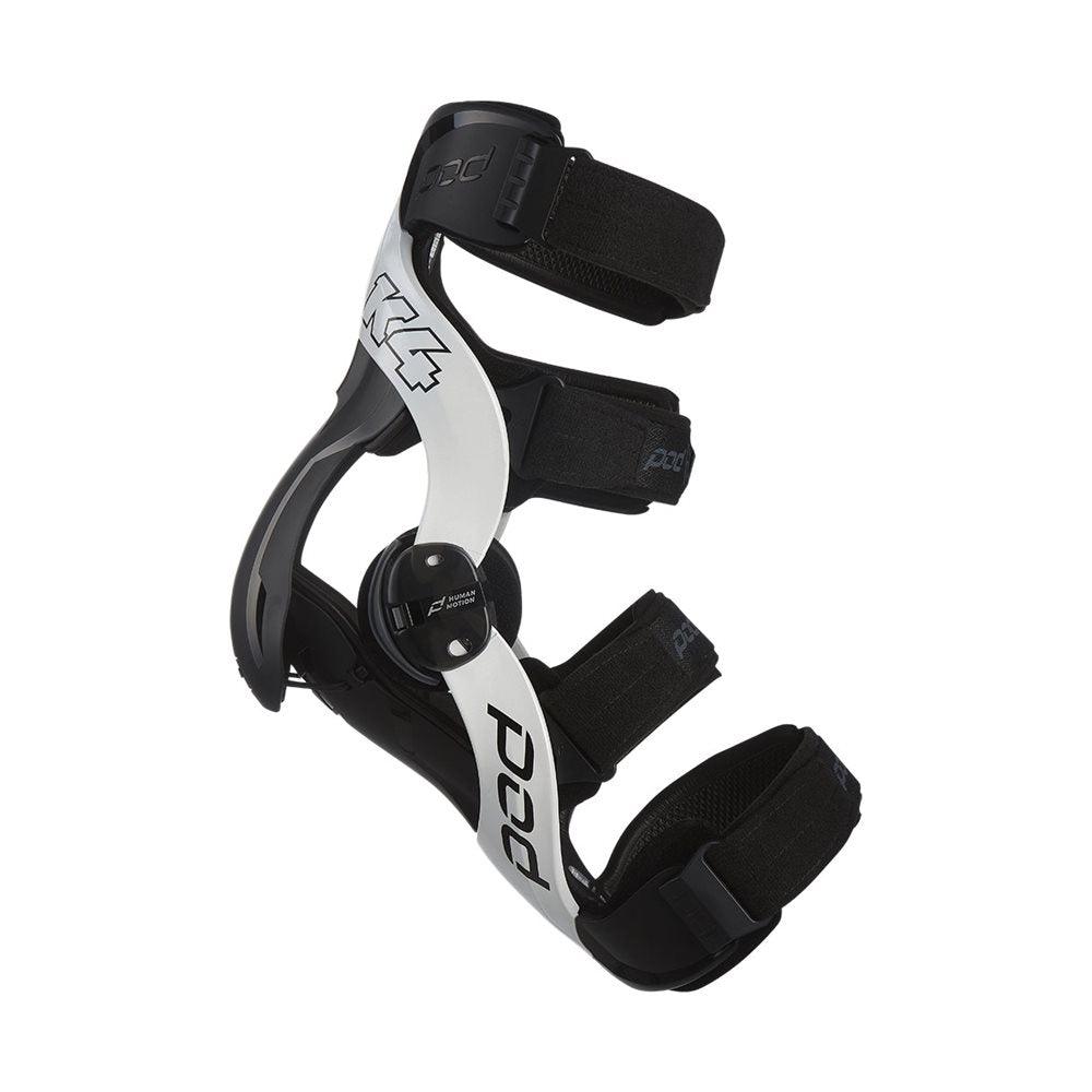 POD K4 2.0 WHITE/BLACK KNEE BRACE - LEFT MONZA IMPORTS sold by Cully's Yamaha