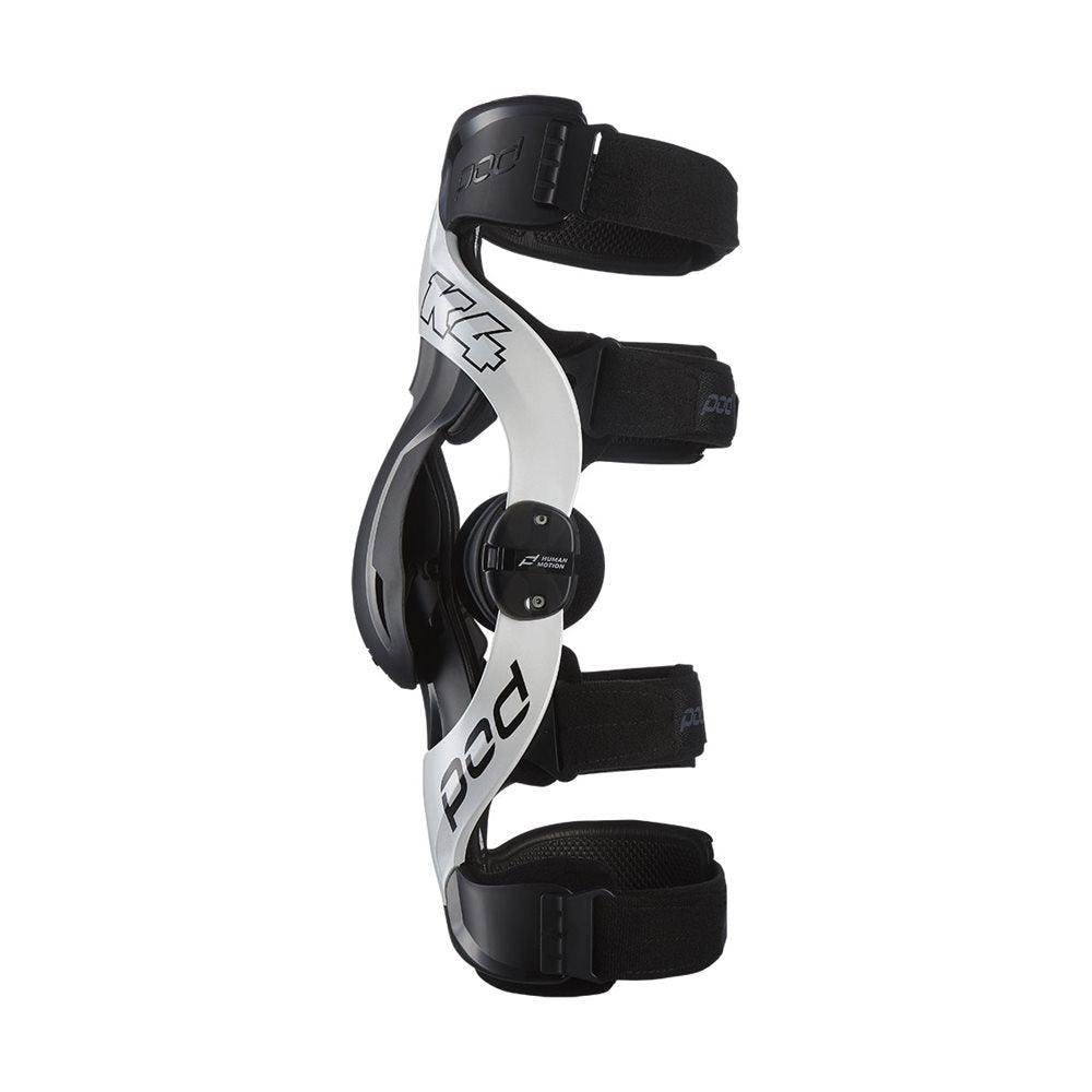 POD K4 2.0 WHITE/BLACK KNEE BRACE - LEFT MONZA IMPORTS sold by Cully's Yamaha