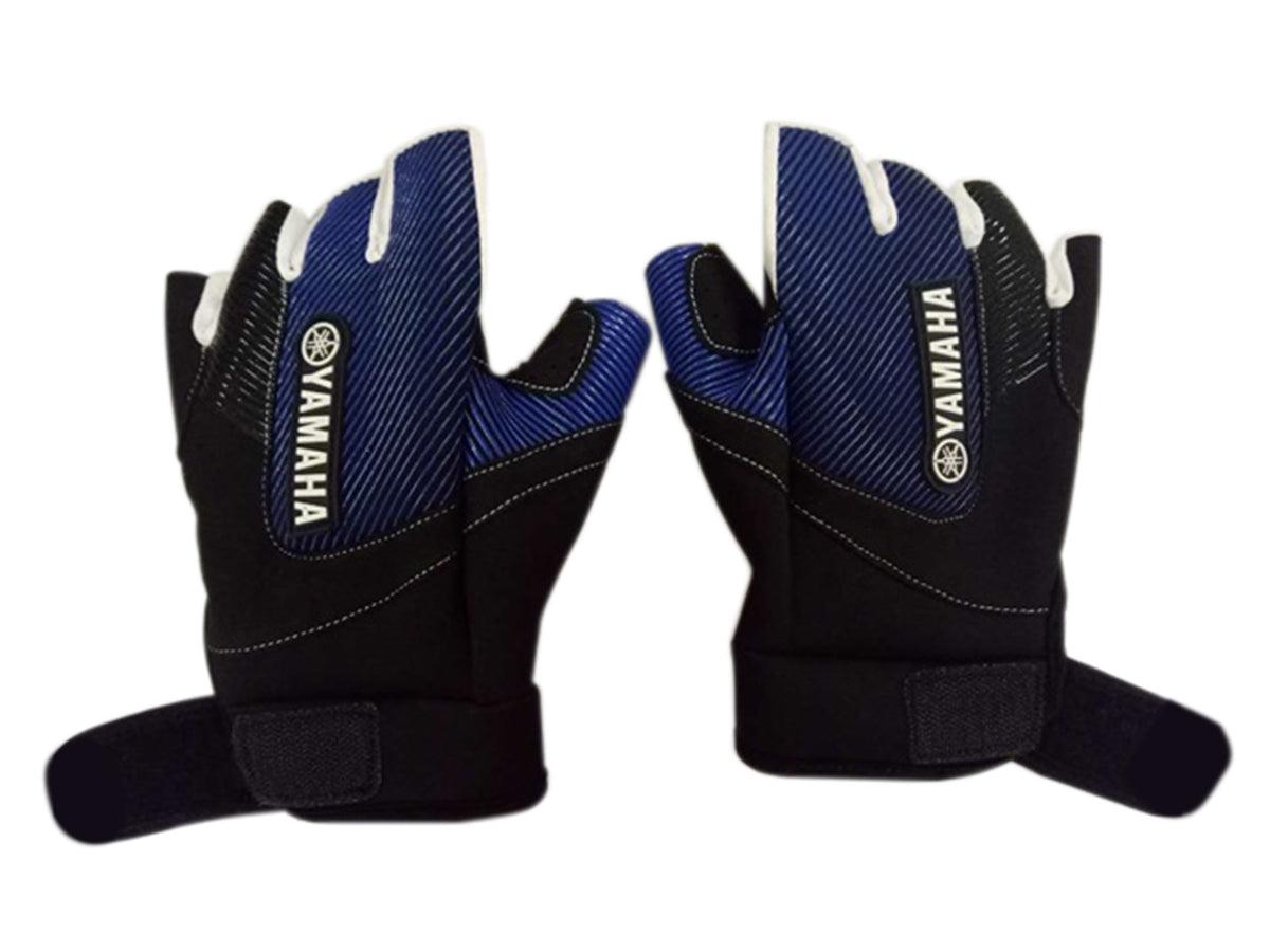 Blue 3/4 Finger Glove YAMAHA MOTOR AUSTRALIA PTY LTD sold by Cully's Yamaha