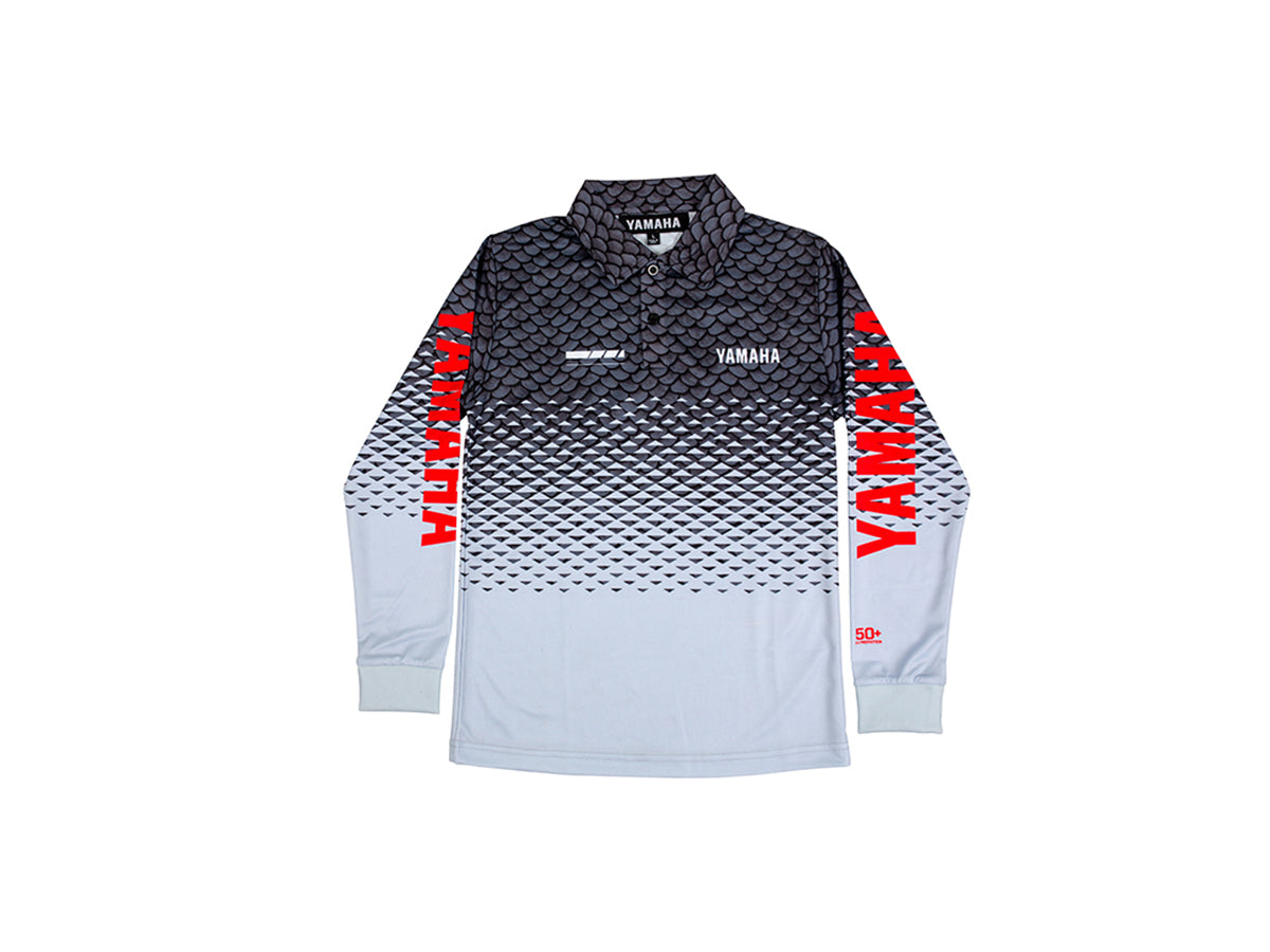 Yamaha Kids Scale Fishing Shirt - Grey