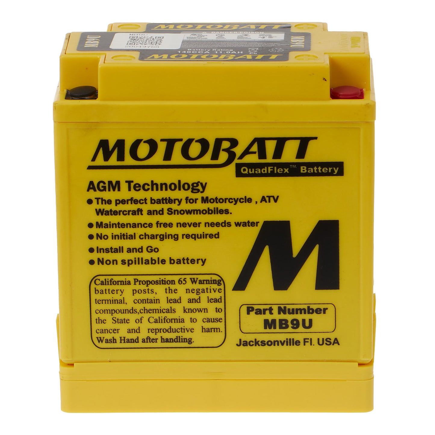 Motobatt Battery Quadflex AGM - MB9U