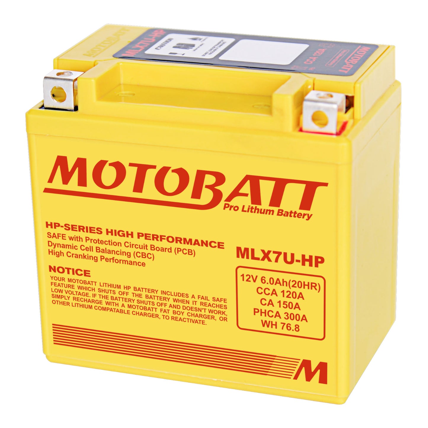 MOTOBATT PRO LITHIUM BATTERY MLX7U-HP *8