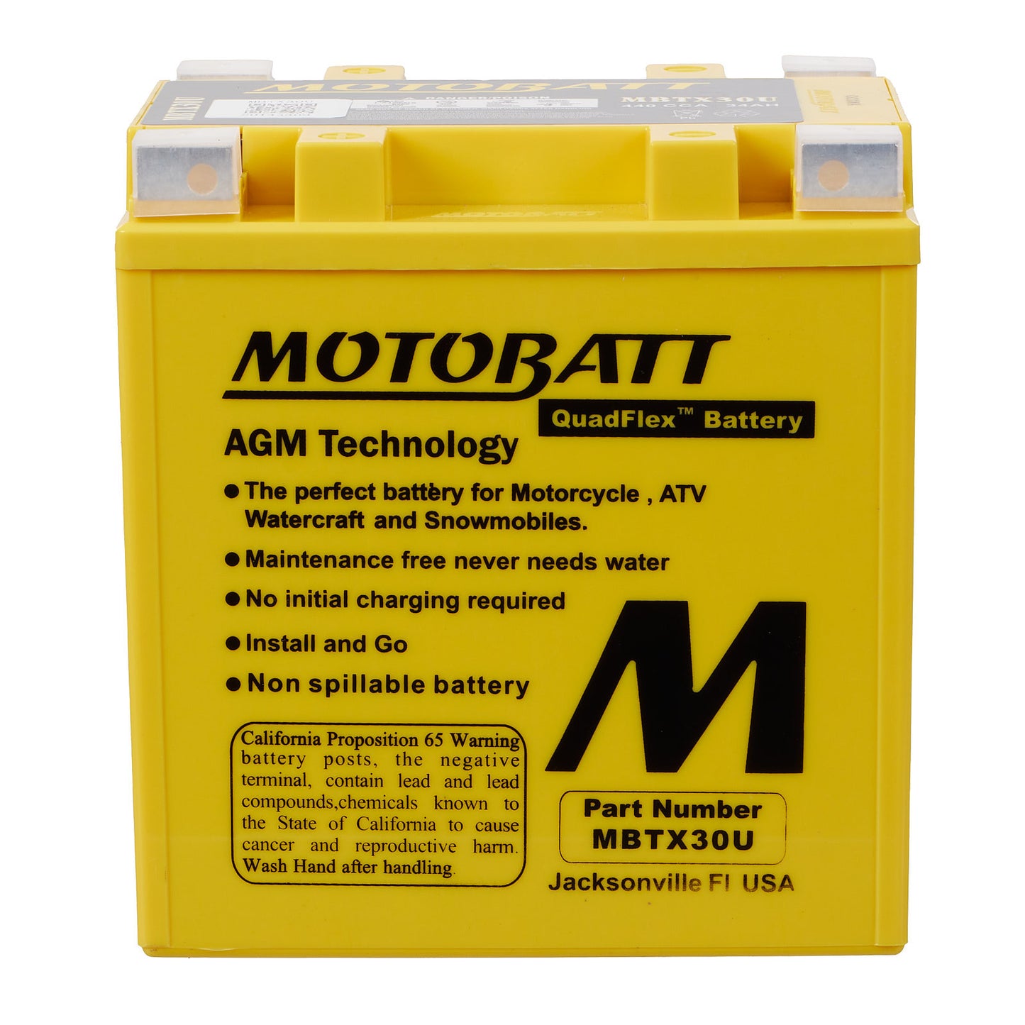 Motobatt Battery Quadflex AGM - MBTX30U
